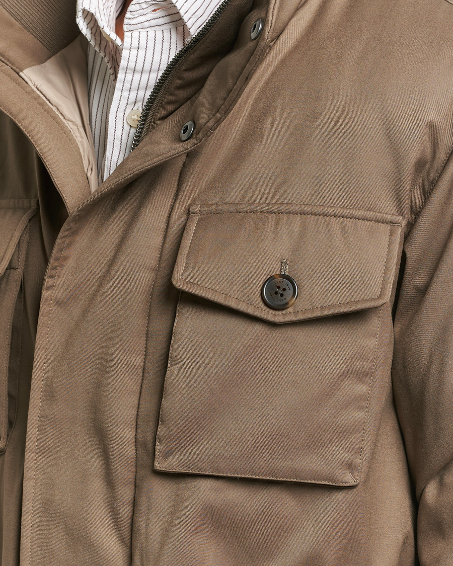 Homme | Manteaux Et Vestes | GANT | Flannel Padded Field jacket Desert Brown