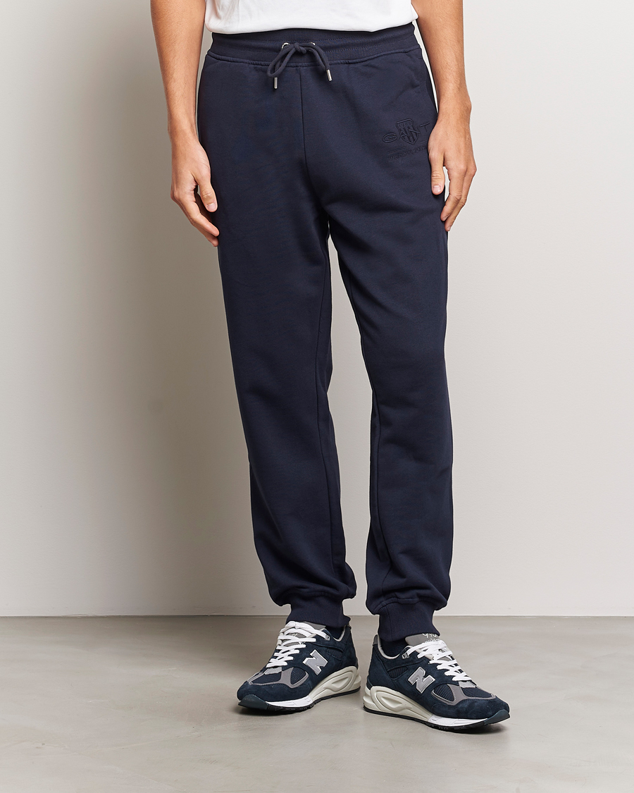 Homme | Pantalons | GANT | Archive Shield Sweatpants Evening Blue