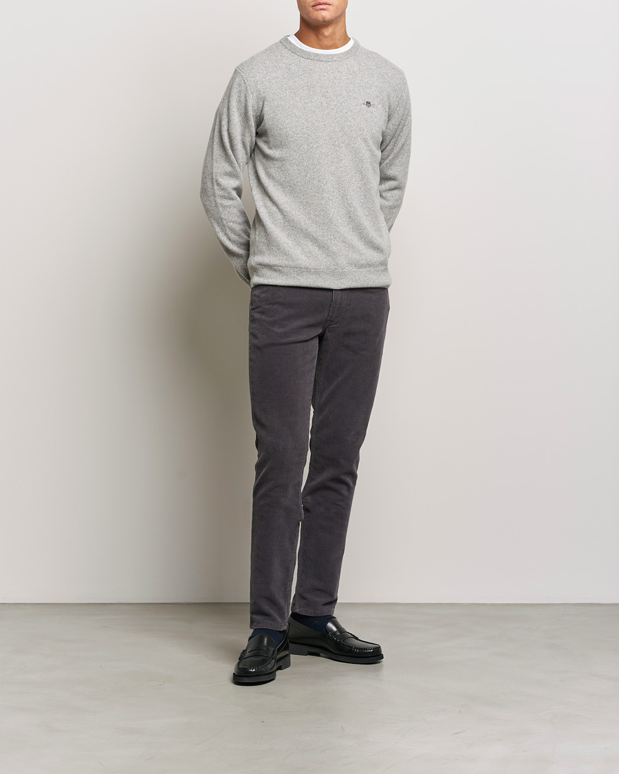 Homme | Pantalons | GANT | Cord 5-Pocket Jeans Antracite