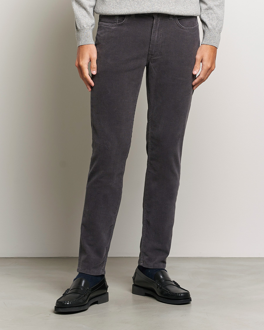 Homme | Pantalons | GANT | Cord 5-Pocket Jeans Antracite