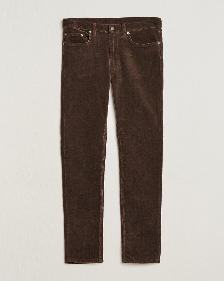 Homme | Pantalons | Gant | Cord 5-Pocket Jeans Rich Brown