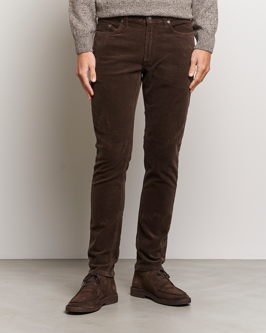 Homme | Pantalons | Gant | Cord 5-Pocket Jeans Rich Brown