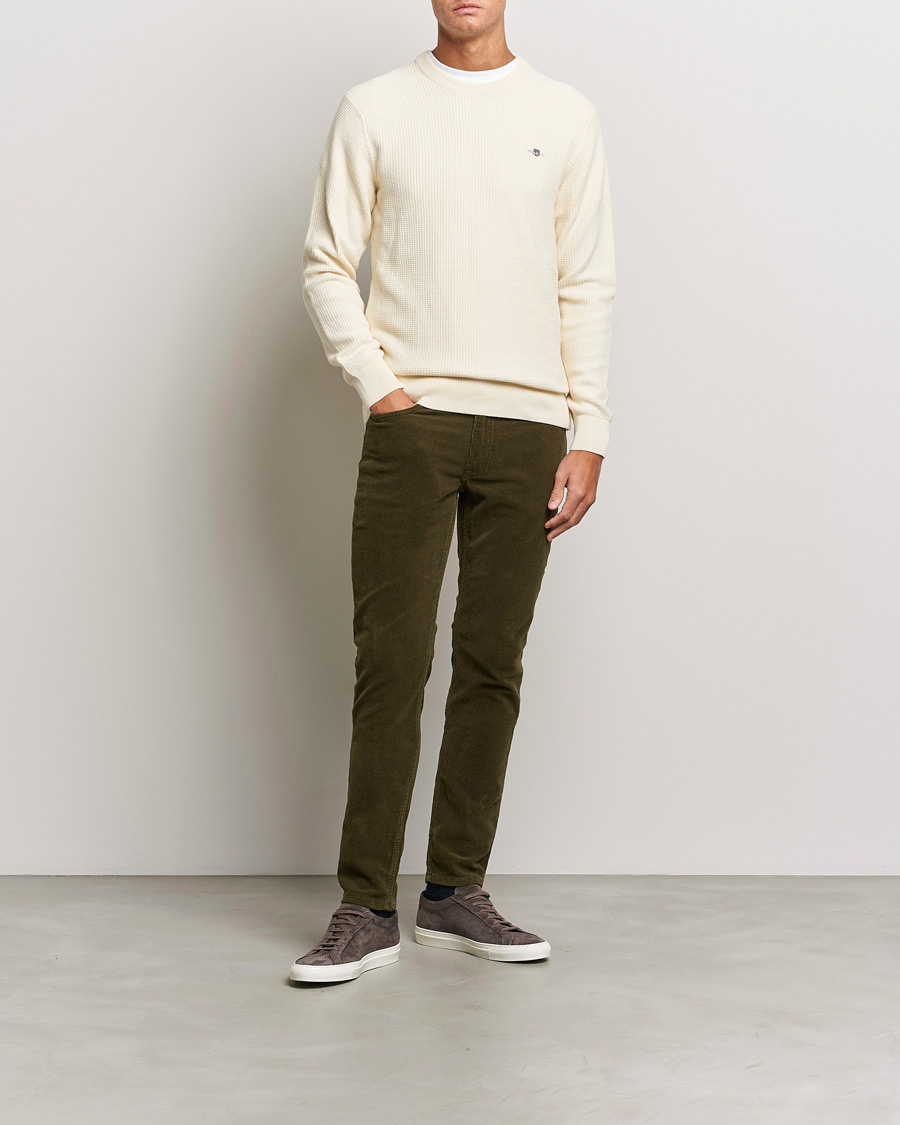 Homme | Pantalons | GANT | Cord 5-Pocket Jeans Dark Cactus