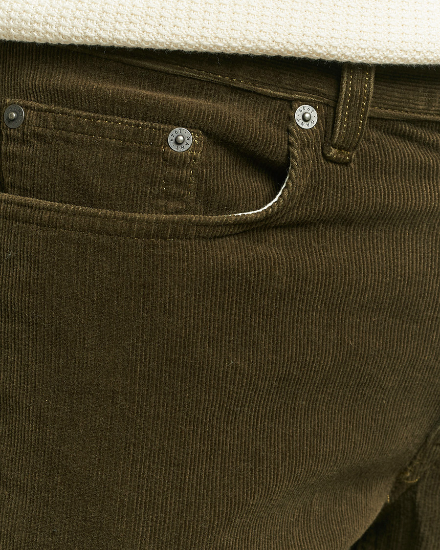Homme | Pantalons | GANT | Cord 5-Pocket Jeans Dark Cactus
