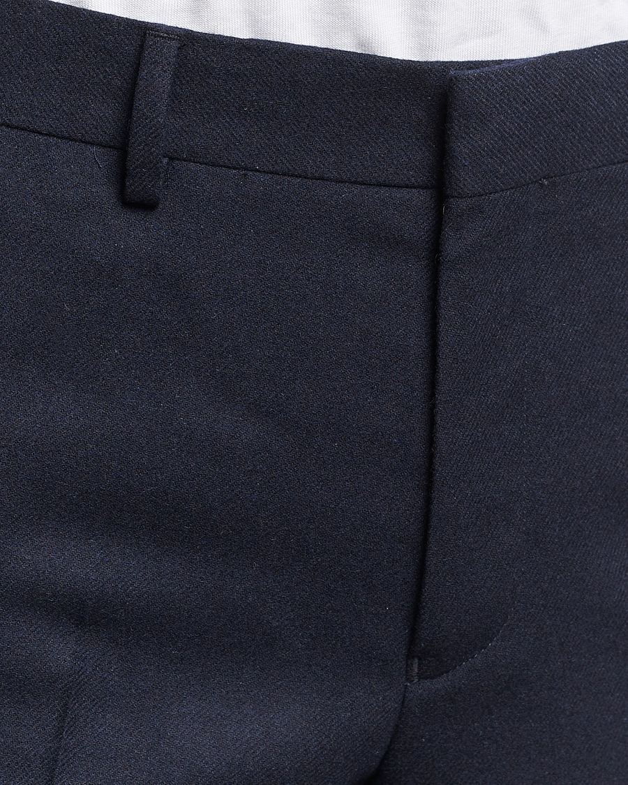 Homme | Pantalons | Gant | Slim Flannel Pants Evening Blue