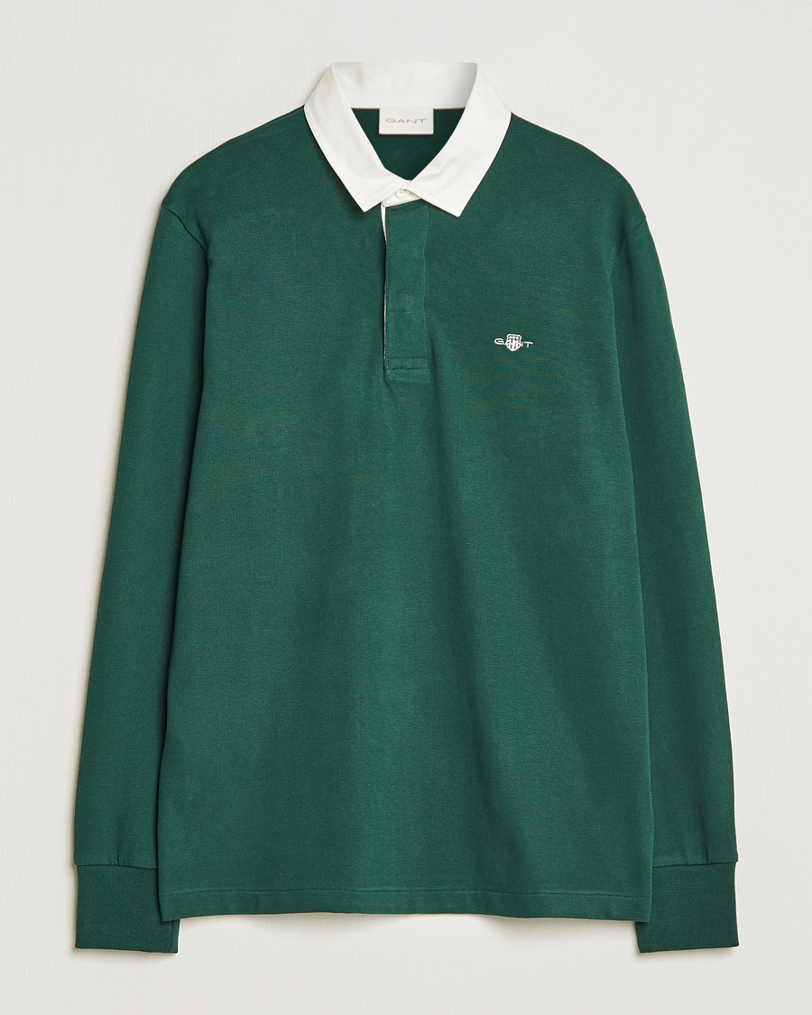 Homme | Pulls Et Tricots | GANT | Original Solid Heavy Rugger Tartan Green