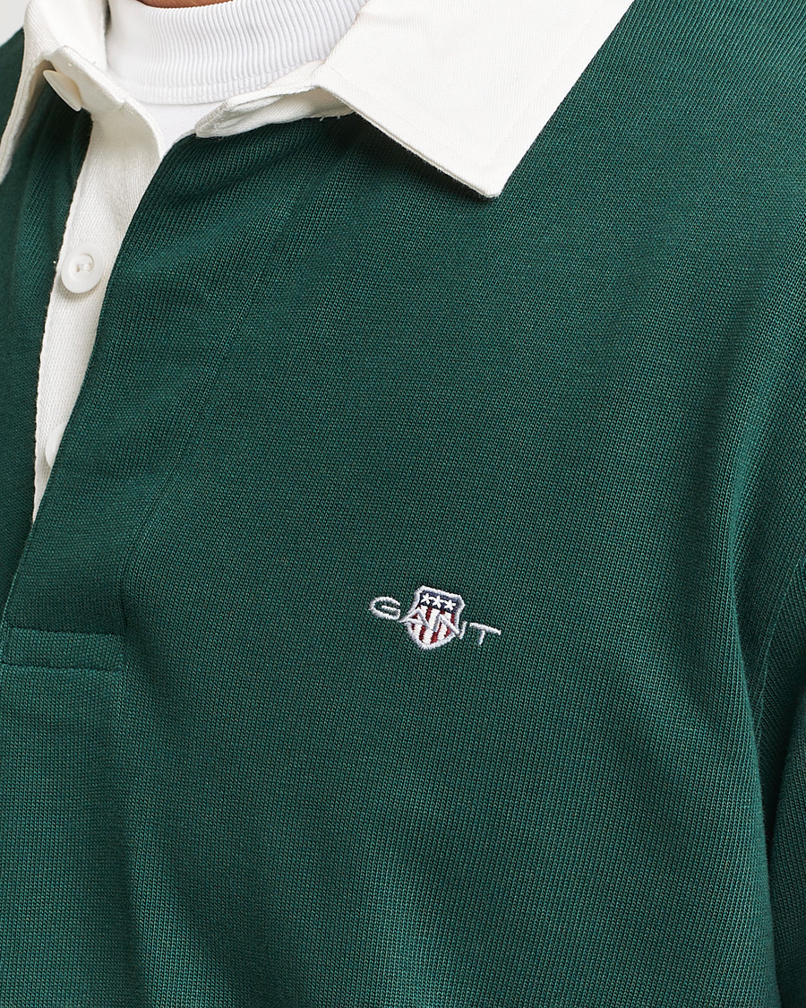 Homme | Pulls Et Tricots | GANT | Original Solid Heavy Rugger Tartan Green