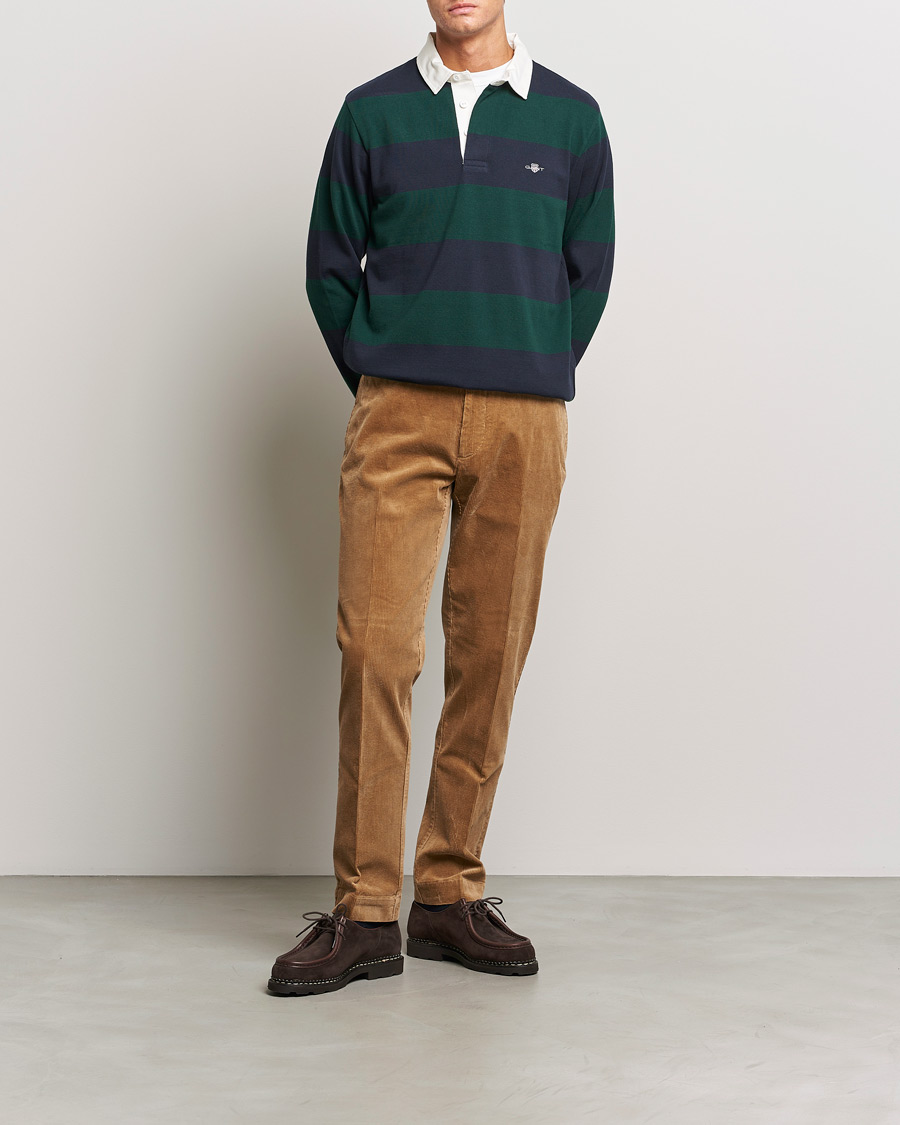 Homme | Pulls Et Tricots | GANT | Original Barstripe Heavy Rugger Tartan Green