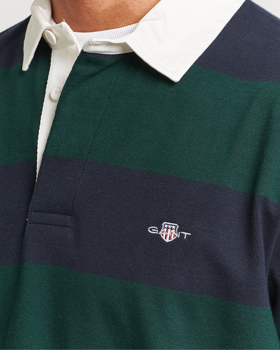 Homme | Pulls Et Tricots | GANT | Original Barstripe Heavy Rugger Tartan Green