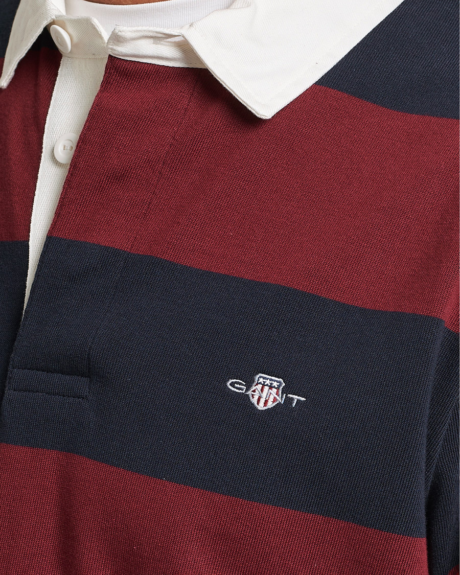 Homme | Pulls Et Tricots | GANT | Original Barstripe Heavy Rugger Plumped Red