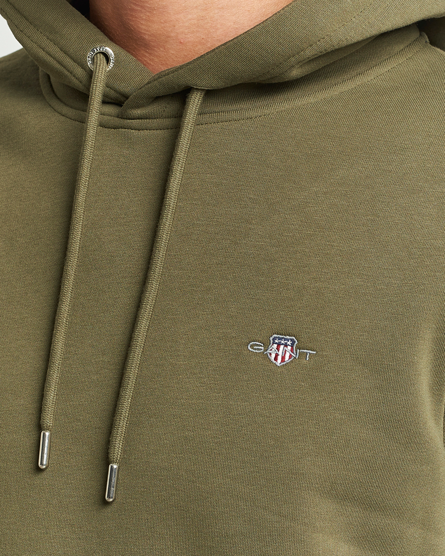 Homme | Pulls Et Tricots | GANT | Original Shield Logo Hoodie Juniper Green
