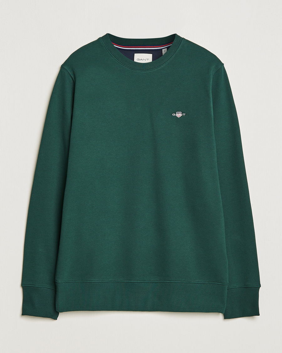 Homme | Pulls Et Tricots | GANT | Original Crew Neck Sweatshirt Tartan Green