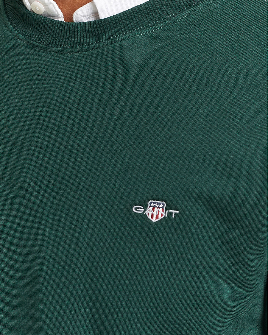 Homme | Pulls Et Tricots | GANT | Original Crew Neck Sweatshirt Tartan Green