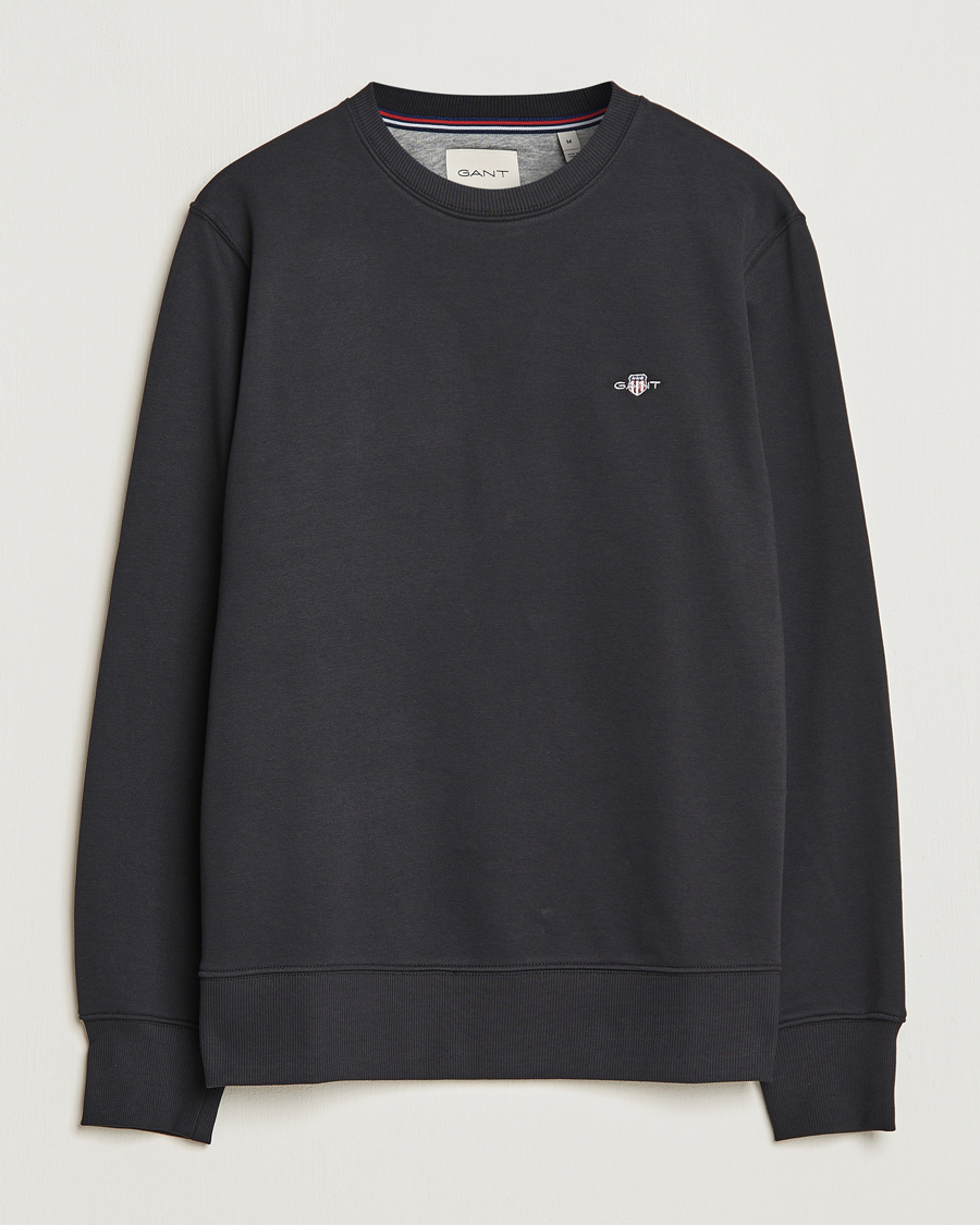 Homme | Pulls Et Tricots | Gant | Original Crew Neck Sweatshirt Black