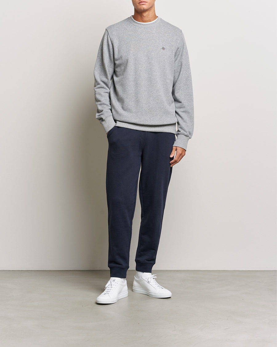 Homme | Pulls Et Tricots | Gant | Original Crew Neck Sweatshirt Grey Melange