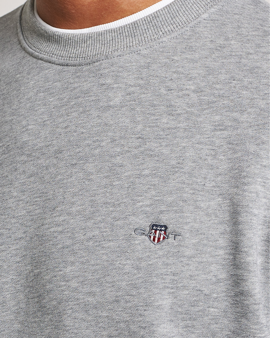 Homme | Pulls Et Tricots | Gant | Original Crew Neck Sweatshirt Grey Melange
