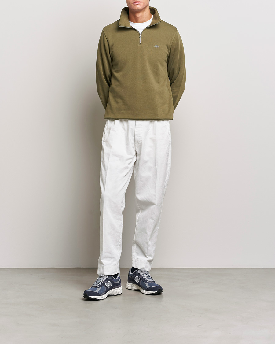 Homme | Pulls Et Tricots | GANT | Original Half Zip Sweater Juniper Green