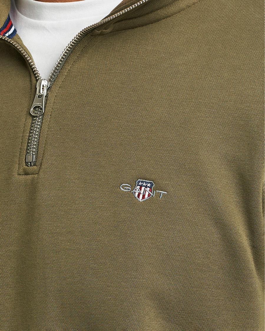 Homme | Pulls Et Tricots | GANT | Original Half Zip Sweater Juniper Green