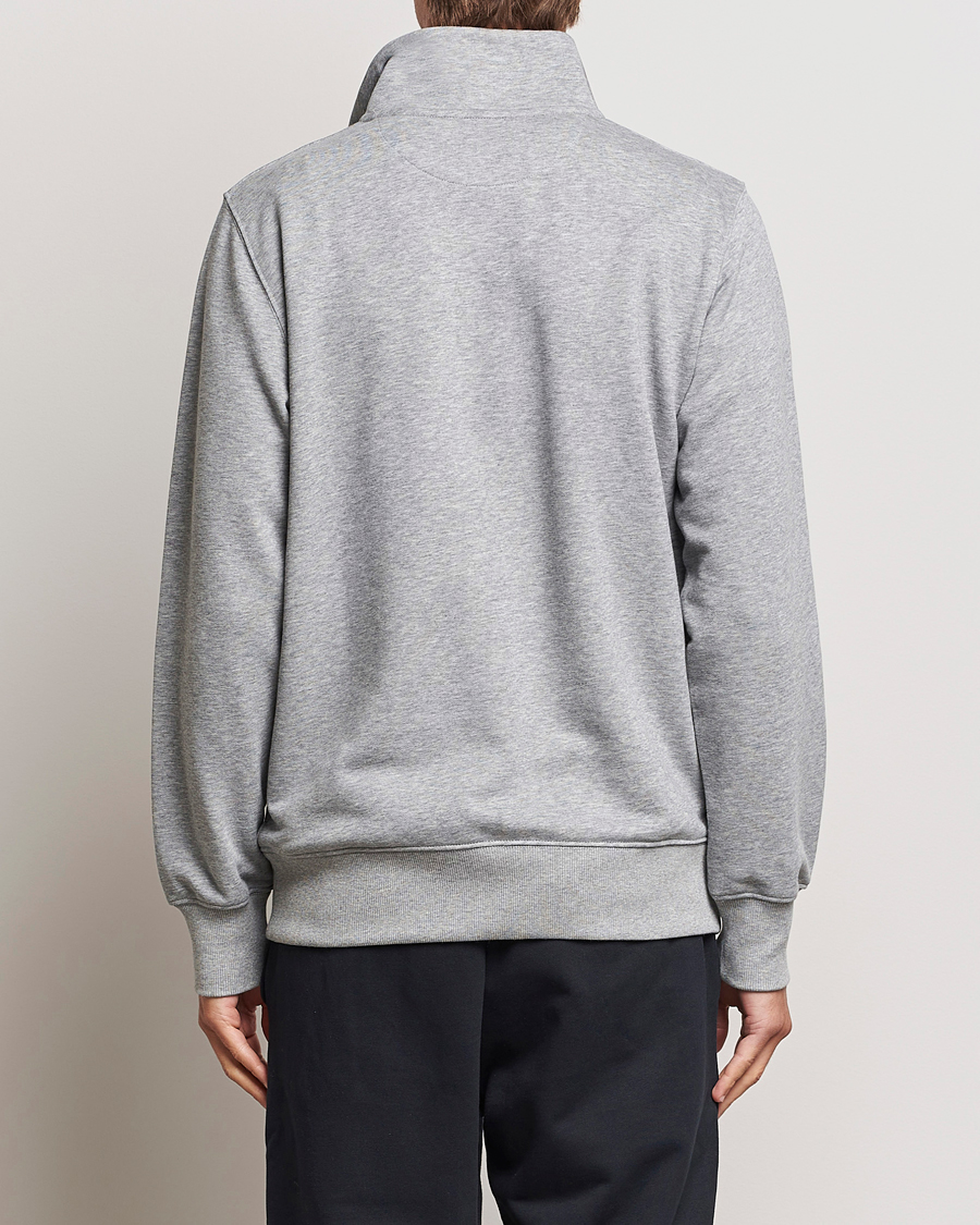 Homme | Pulls Et Tricots | GANT | Original Shield Half Zip Sweater Grey Melange