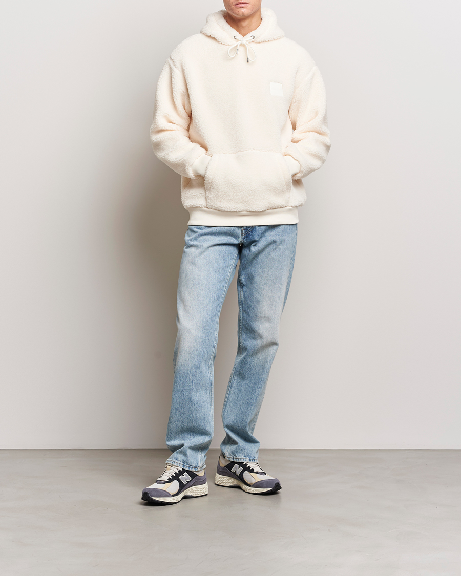 Homme | Pulls Et Tricots | GANT | Sherpa Fleece Hoodie Cream