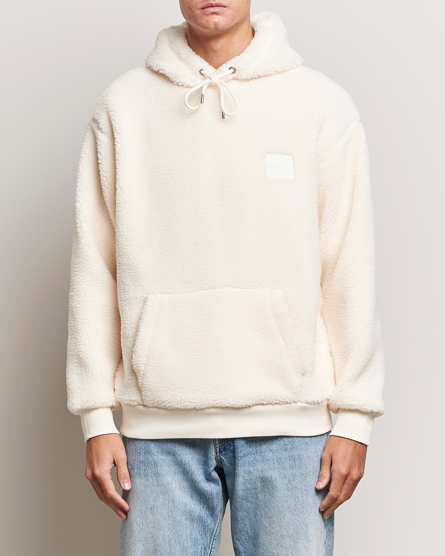 Homme | Pulls Et Tricots | GANT | Sherpa Fleece Hoodie Cream