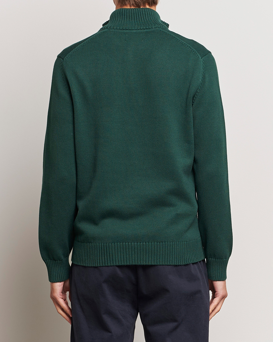 Homme | Pulls Et Tricots | GANT | Cotton Half Zip Tartan Green