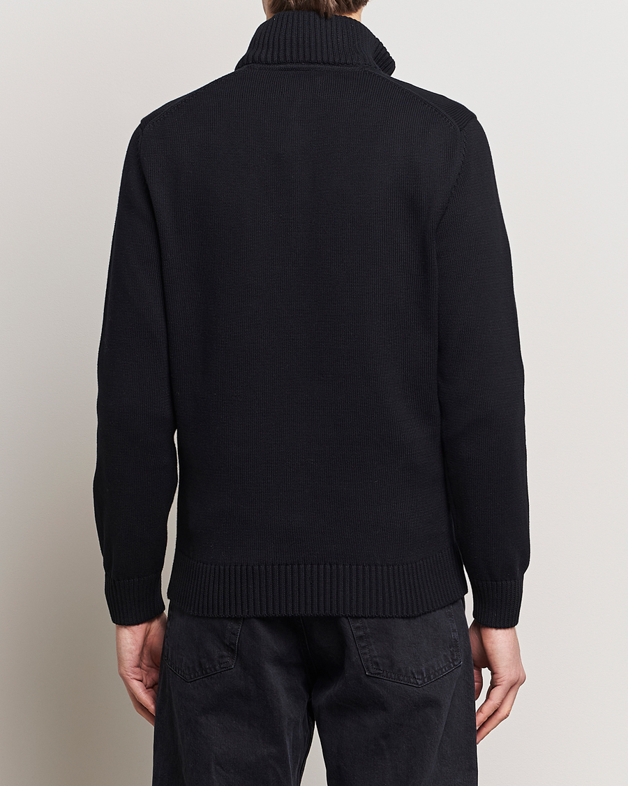 Homme | Pulls Et Tricots | GANT | Cotton Half Zip Black