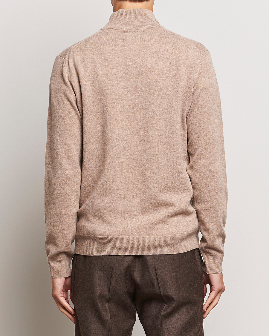 Homme | Pulls Et Tricots | GANT | Lamsbwool Half Zip Dark Sand
