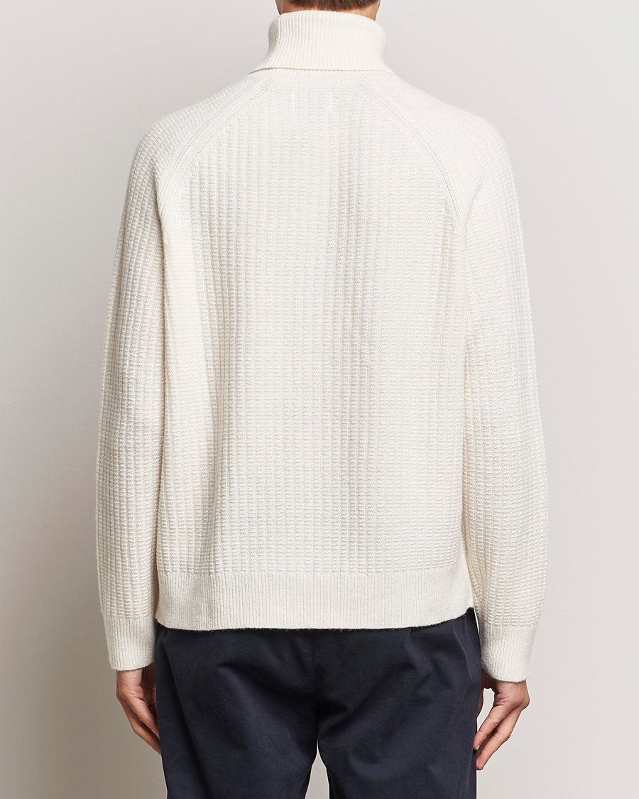 Homme | Pulls Et Tricots | GANT | Lambswool Textured Rollneck Cream