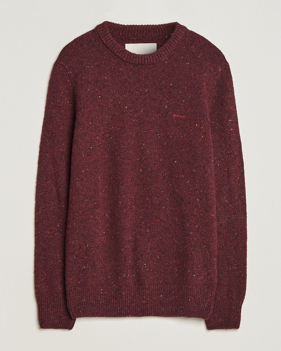 Homme | Pulls Et Tricots | GANT | Neps Donegal Crew Neck Sweater Plumped Red