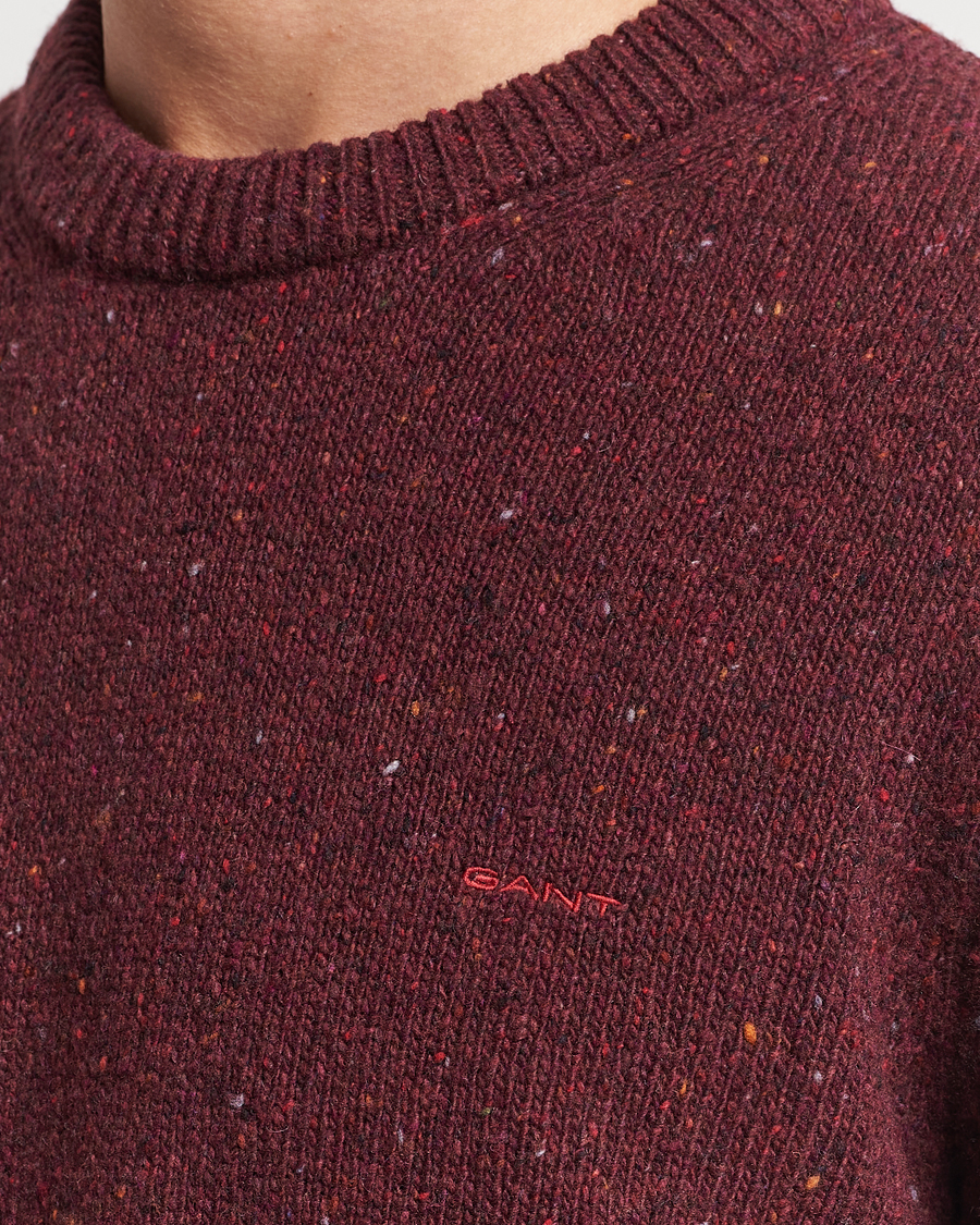 Homme | Pulls Et Tricots | GANT | Neps Donegal Crew Neck Sweater Plumped Red