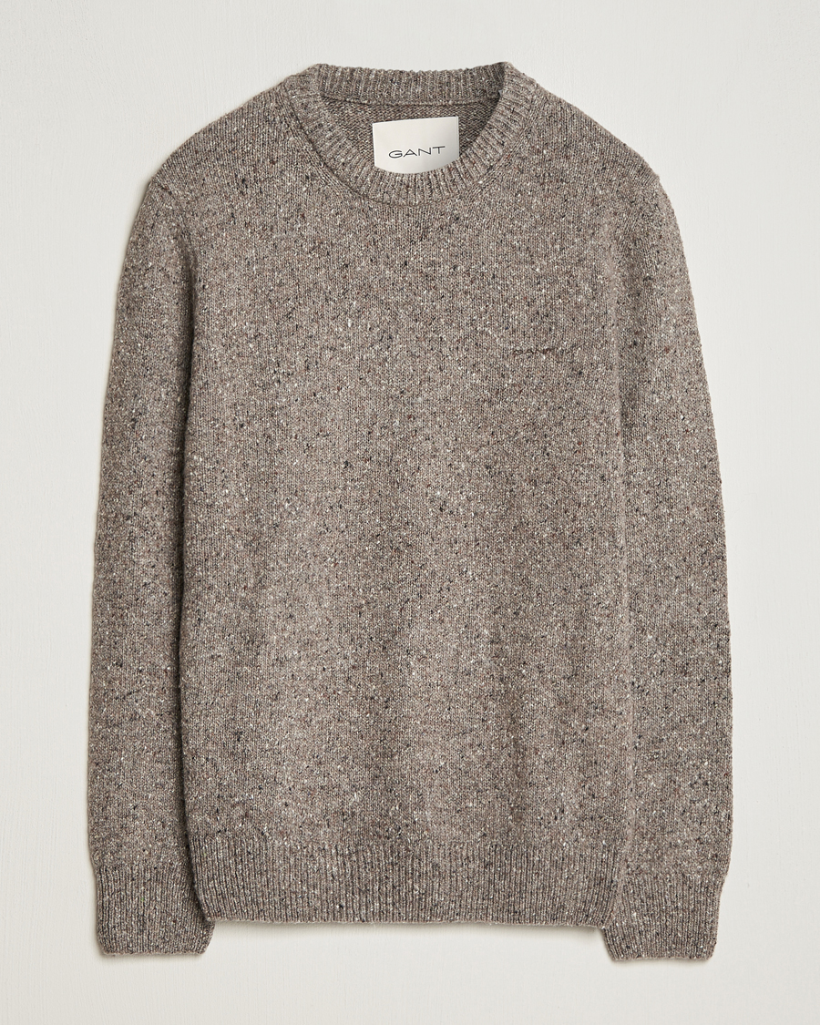 Homme | Pulls Et Tricots | GANT | Neps Donegal Crew Neck Sweater Dark Grey
