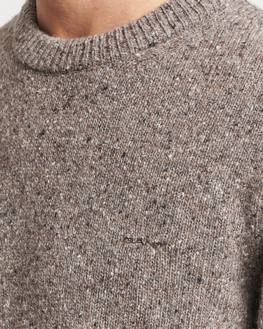Homme | Pulls Et Tricots | GANT | Neps Donegal Crew Neck Sweater Dark Grey