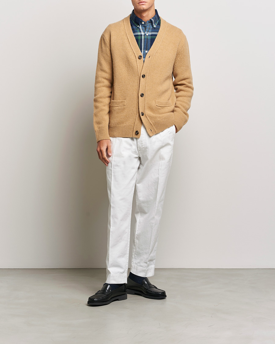 Homme | Pulls Et Tricots | GANT | Soft Wool Cardigan Khaki Melange