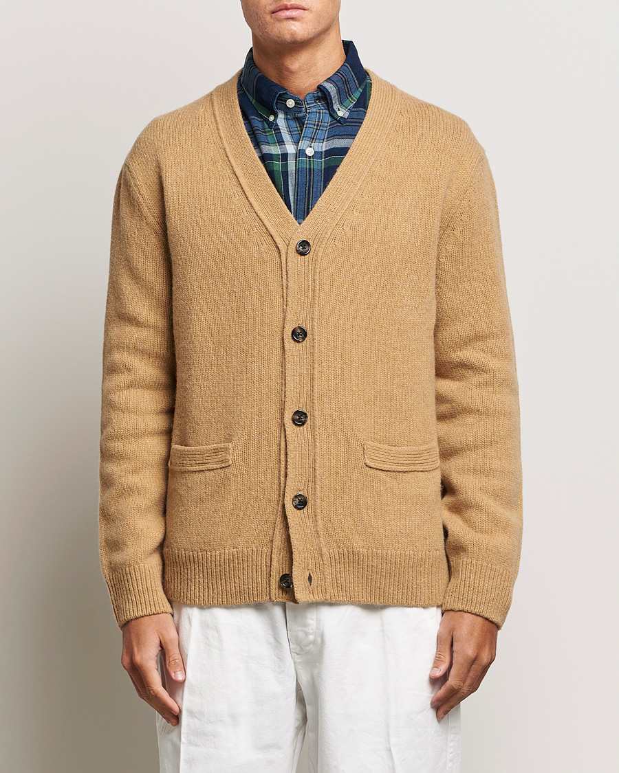 Homme | Pulls Et Tricots | GANT | Soft Wool Cardigan Khaki Melange