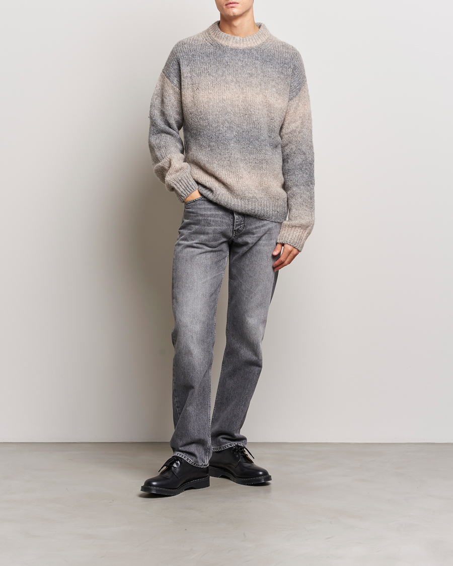 Homme | Pulls Et Tricots | GANT | Soft Wool Ombre Crew Neck Grey Melange