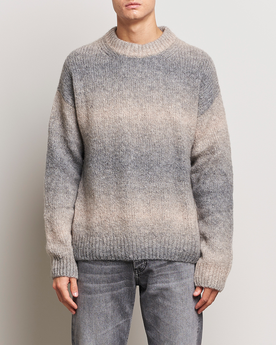 Homme | Pulls Et Tricots | GANT | Soft Wool Ombre Crew Neck Grey Melange
