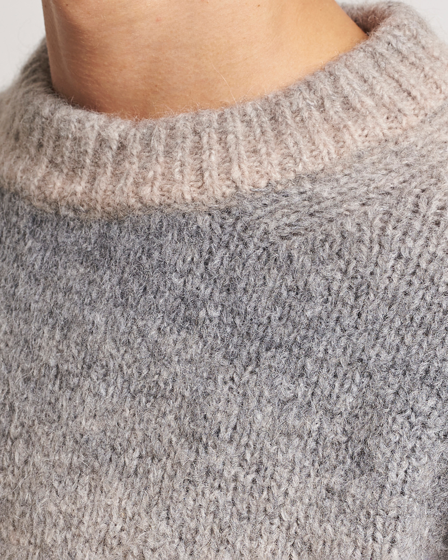 Homme | Pulls Et Tricots | GANT | Soft Wool Ombre Crew Neck Grey Melange