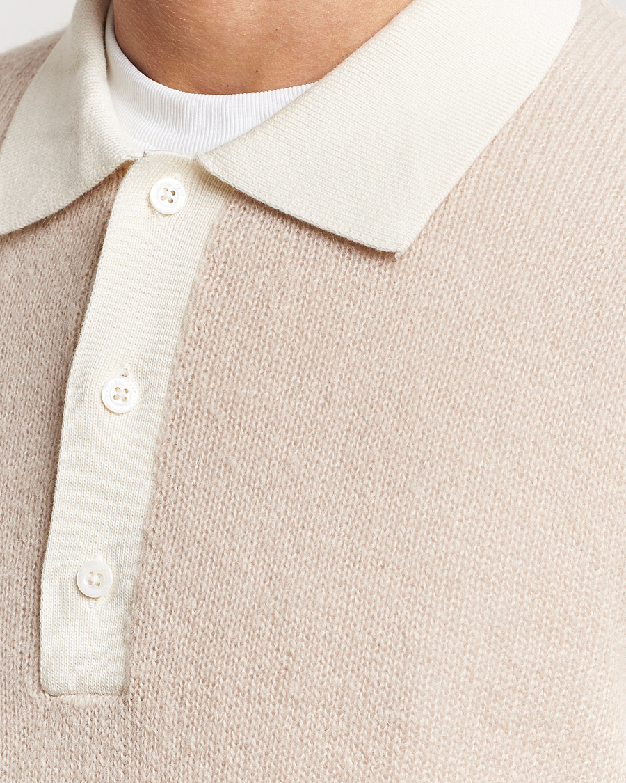 Homme | Pulls Et Tricots | GANT | Mohair Knitted Polo Soft Oat