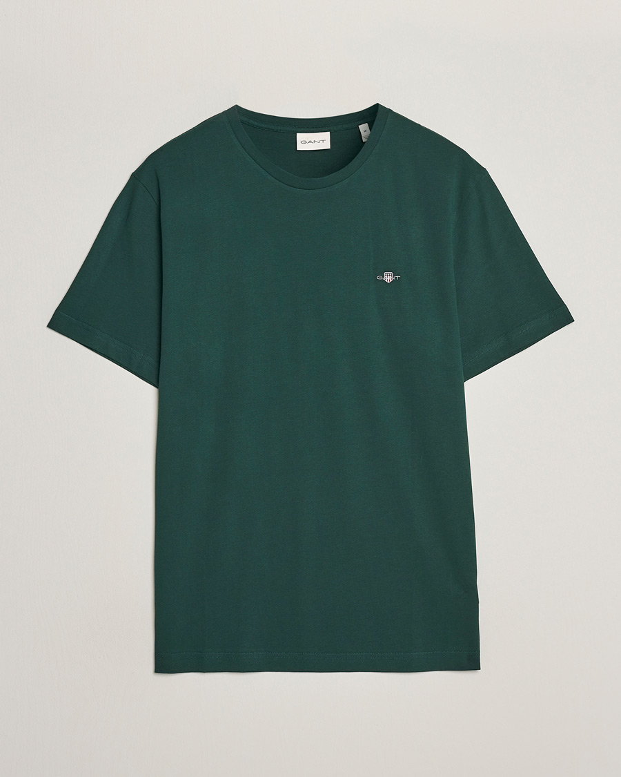 Homme | T-shirts | GANT | The Original T-shirt Tartan Green