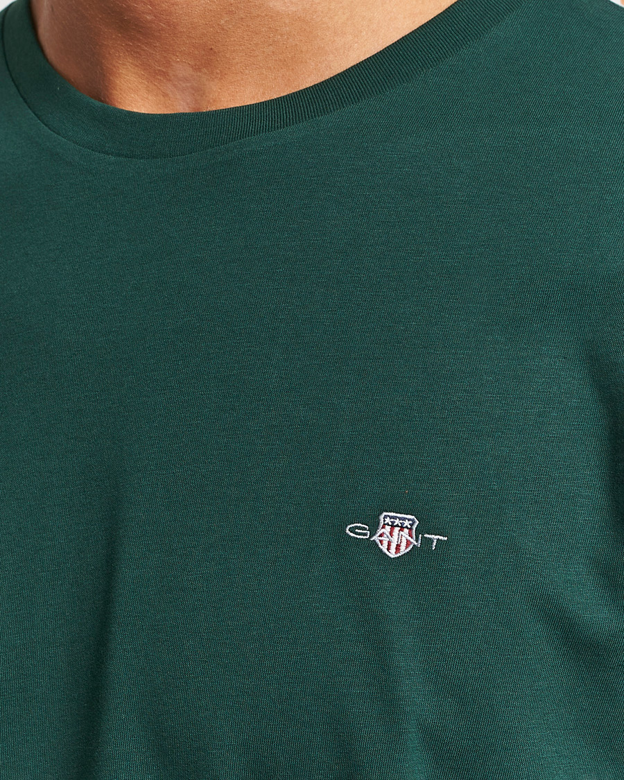 Homme | T-shirts | GANT | The Original T-shirt Tartan Green