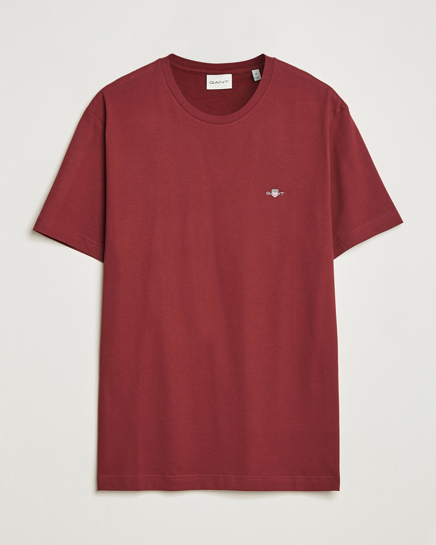 Homme | T-shirts | GANT | The Original T-shirt Plumped Red