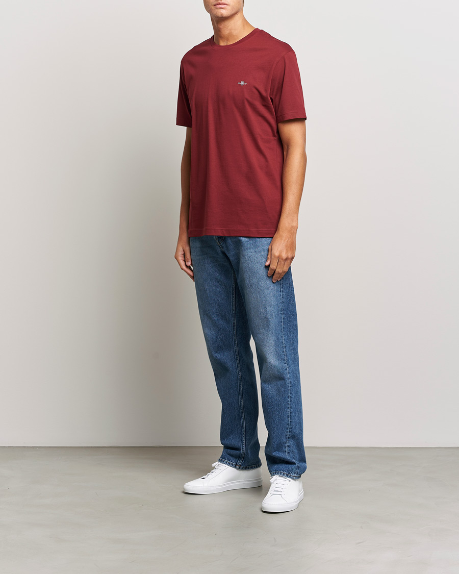 Homme | T-shirts | GANT | The Original T-shirt Plumped Red