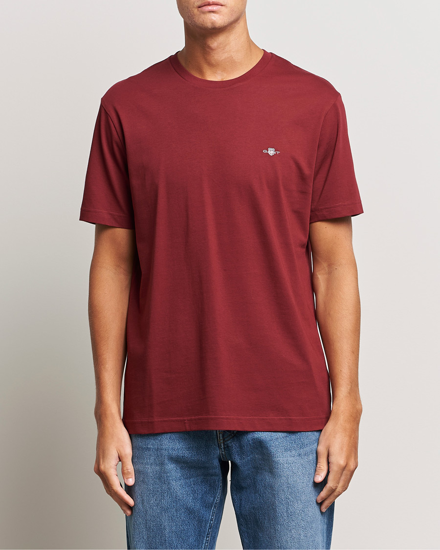 Homme | T-shirts | GANT | The Original T-shirt Plumped Red