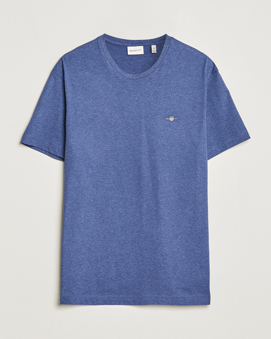 Homme | T-shirts | GANT | The Original T-Shirt Dark Jeansblue Melange