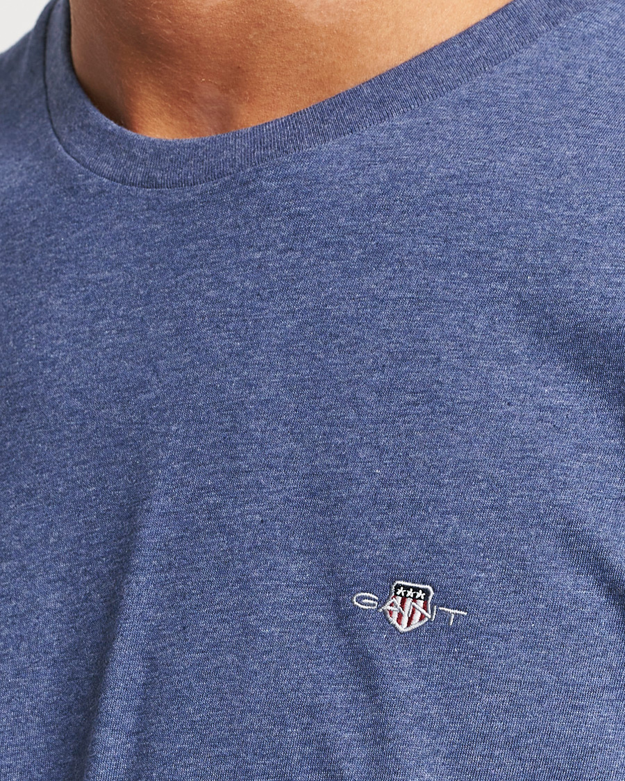 Homme | T-shirts | GANT | The Original T-Shirt Dark Jeansblue Melange
