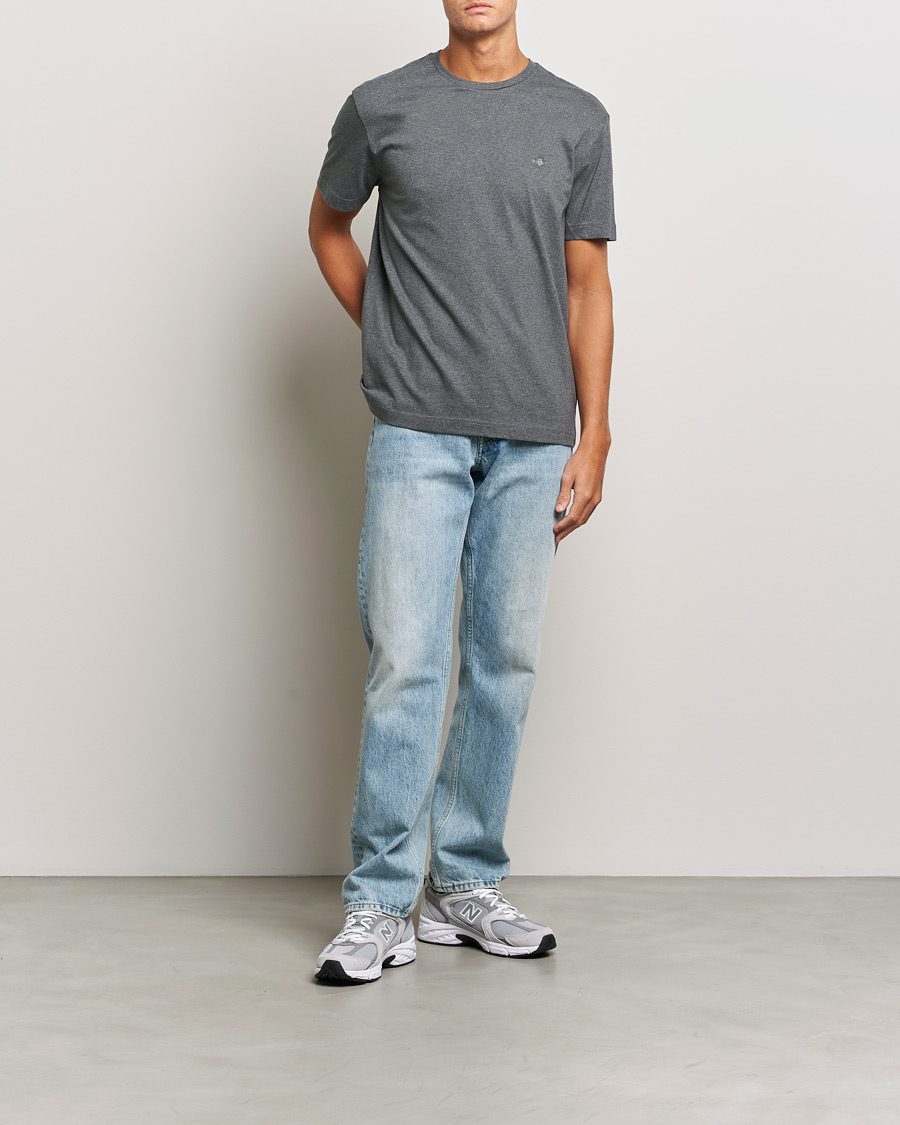 Homme | T-shirts | GANT | The Original T-shirt Antracite Melange
