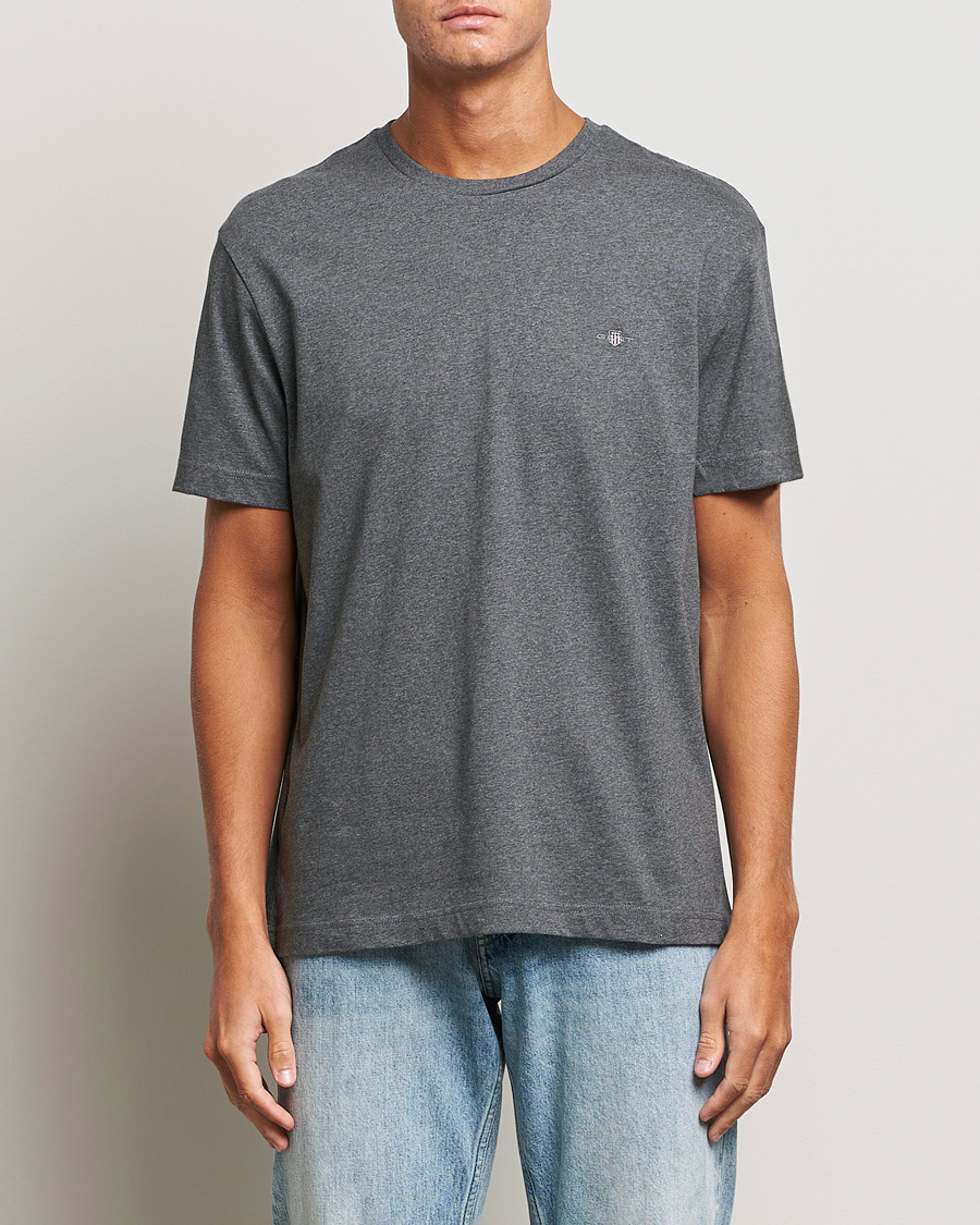 Homme | T-shirts | GANT | The Original T-shirt Antracite Melange