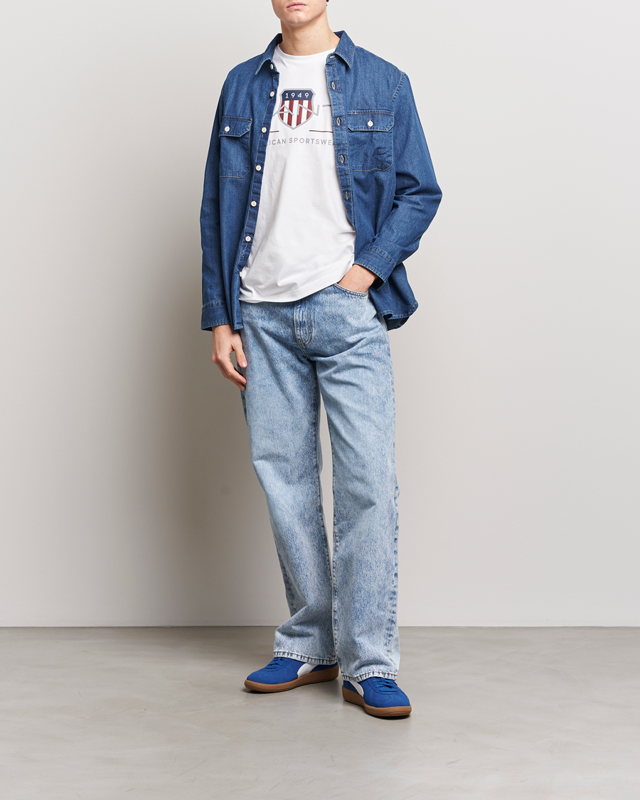 Homme | T-shirts | GANT | Archive Shield Logo T-Shirt White