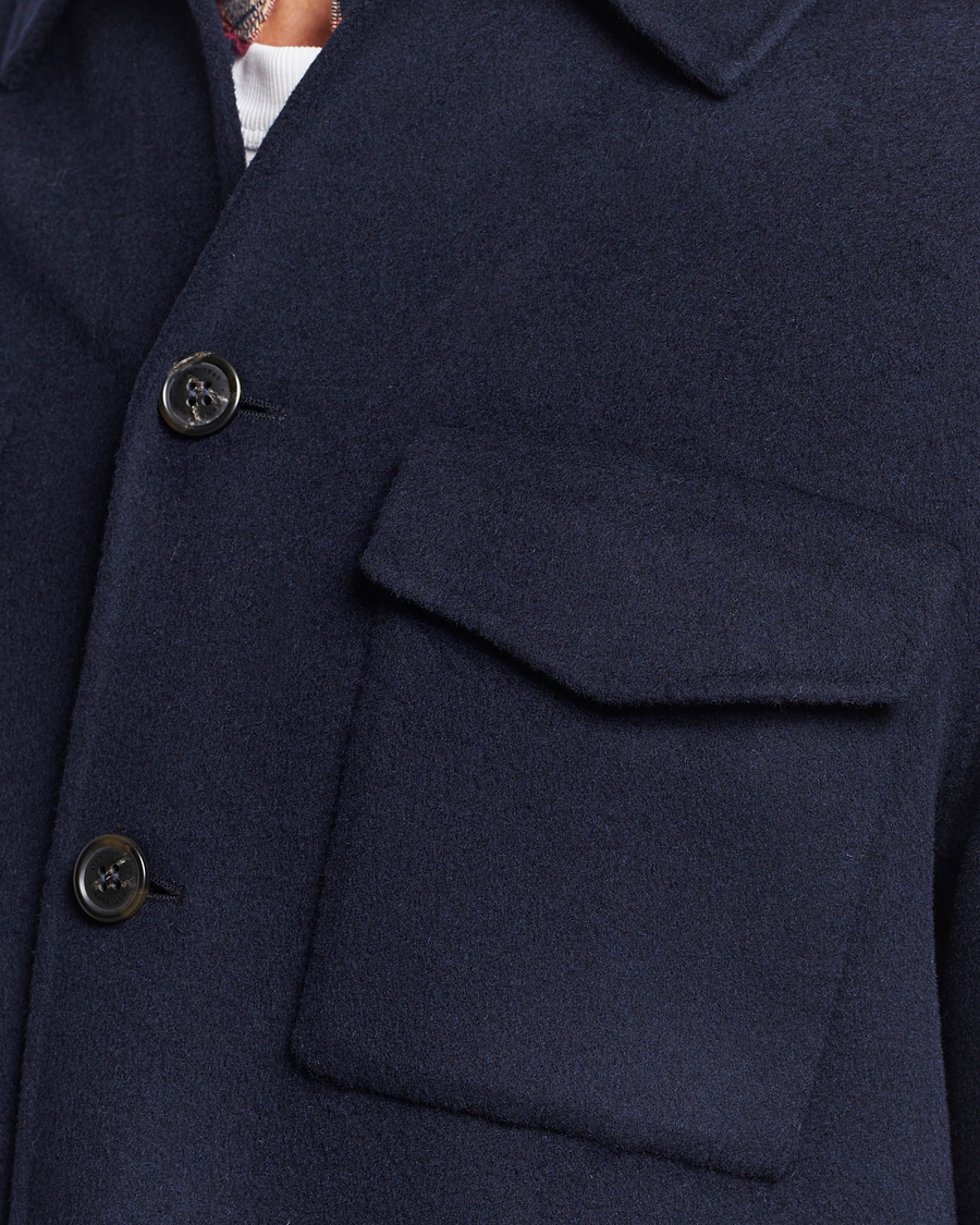 Homme | Manteaux Et Vestes | GANT | Wool Pocket Shirt Jacket Evening Blue